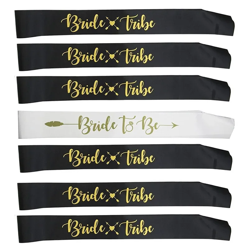 Bride Tribe Hen Party Sash Set (7 Pack) - Image 2