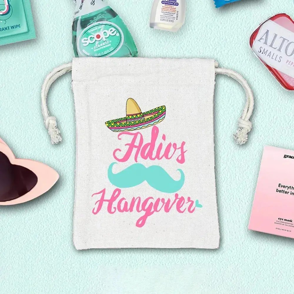 Set of 5 “Adios Hangover” Hangover Kit Bags - Image 4
