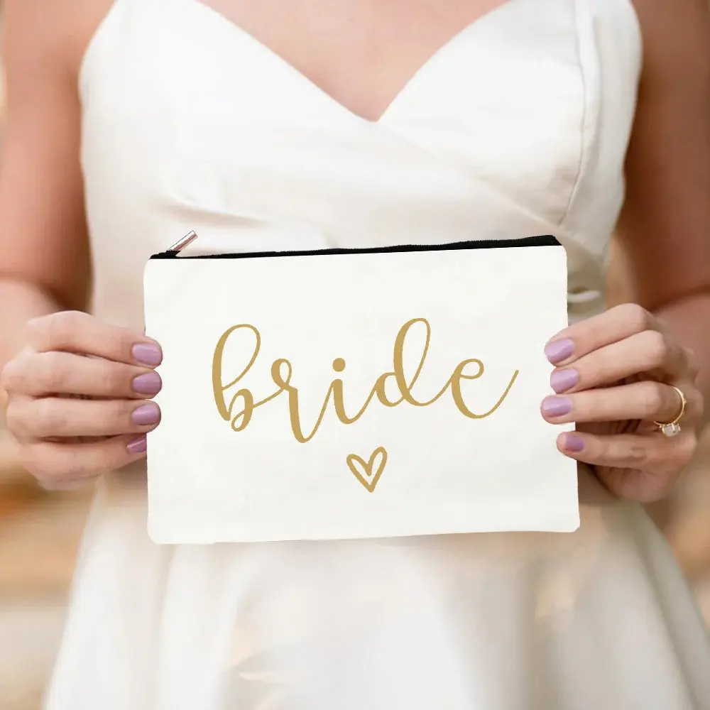Bride & Team Bride Makeup Bag – Lightweight Hen Party Cosmetic Pouch - Image 20