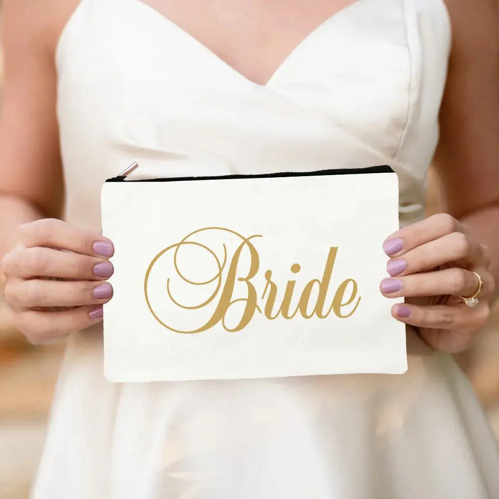 Bride & Team Bride Makeup Bag – Lightweight Hen Party Cosmetic Pouch - Image 21