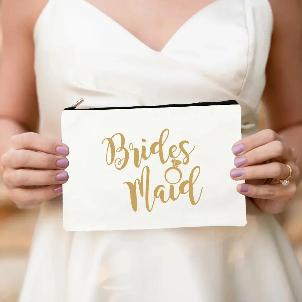 Bride & Team Bride Makeup Bag – Lightweight Hen Party Cosmetic Pouch - Image 27