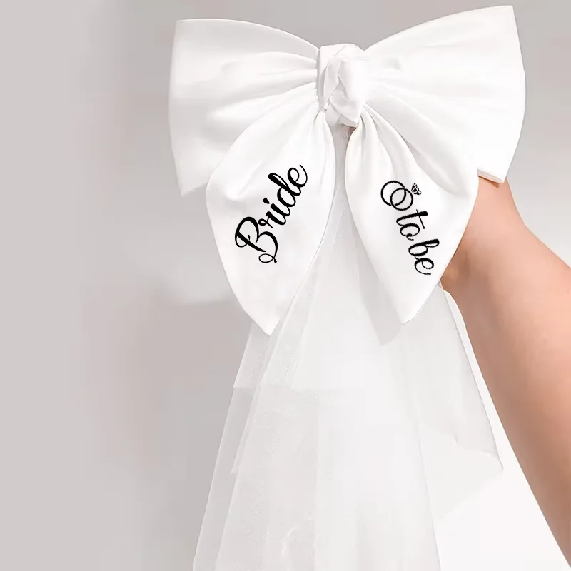 Bride to Be Bow Veil - Image 4