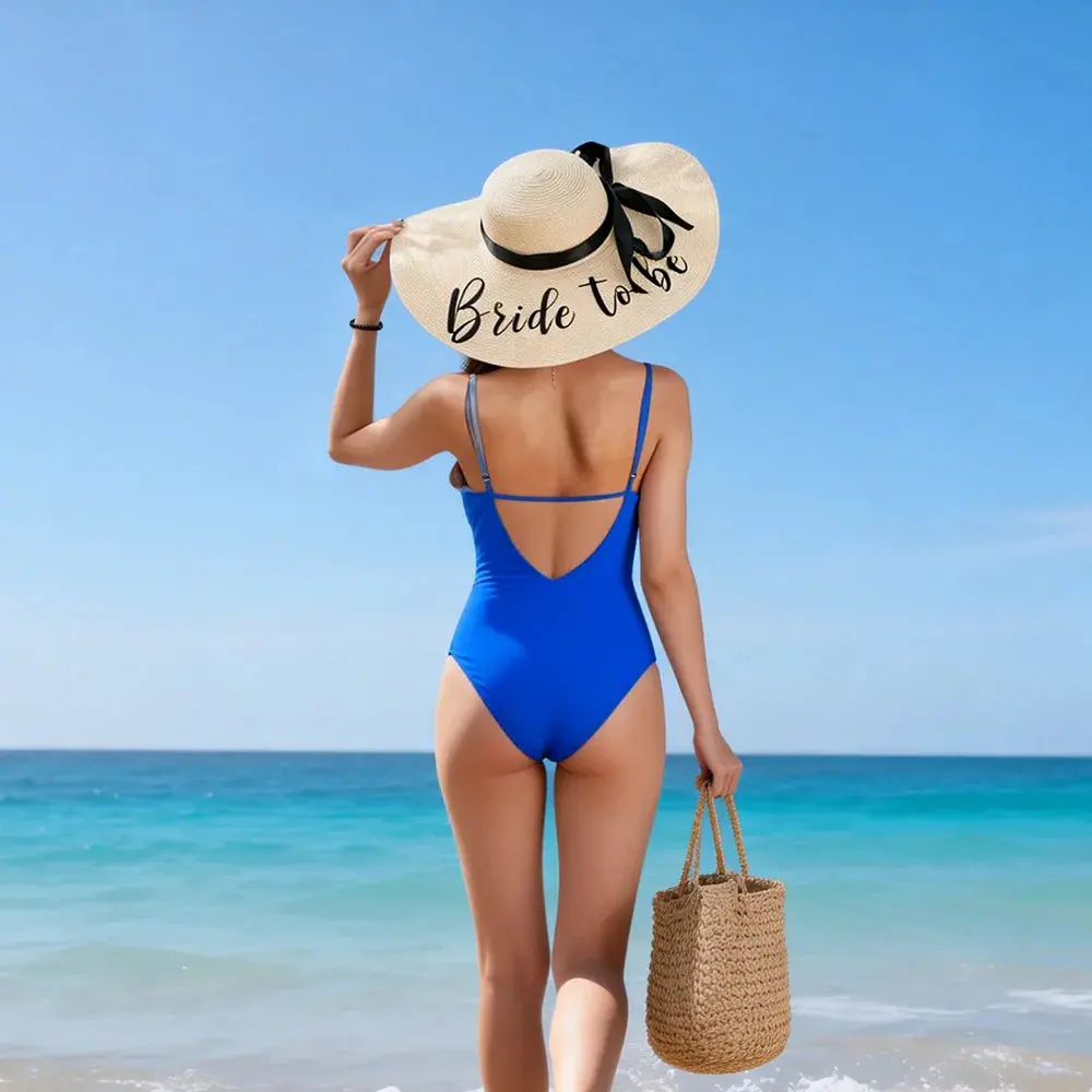 Bride To Be Wide Brim Sun Hat - Image 3