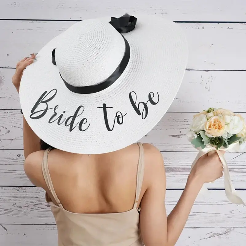 Bride To Be Wide Brim Sun Hat - Image 4