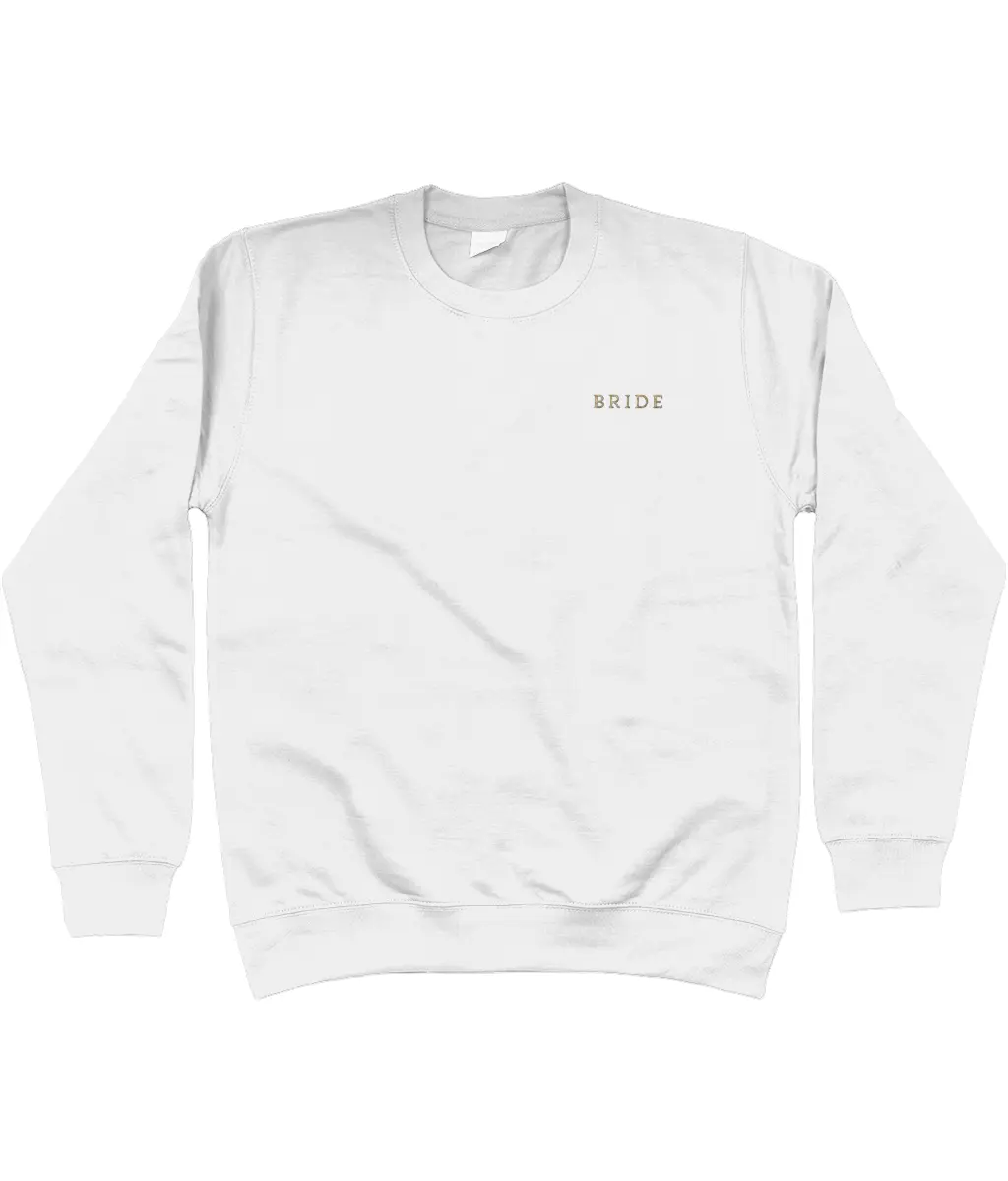 Embroidered Bridal Jumper in White or Dusty Pink - Image 4