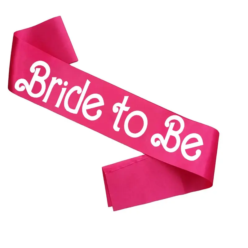 Bride To Be Hot Pink Hen Party Sash - Image 2