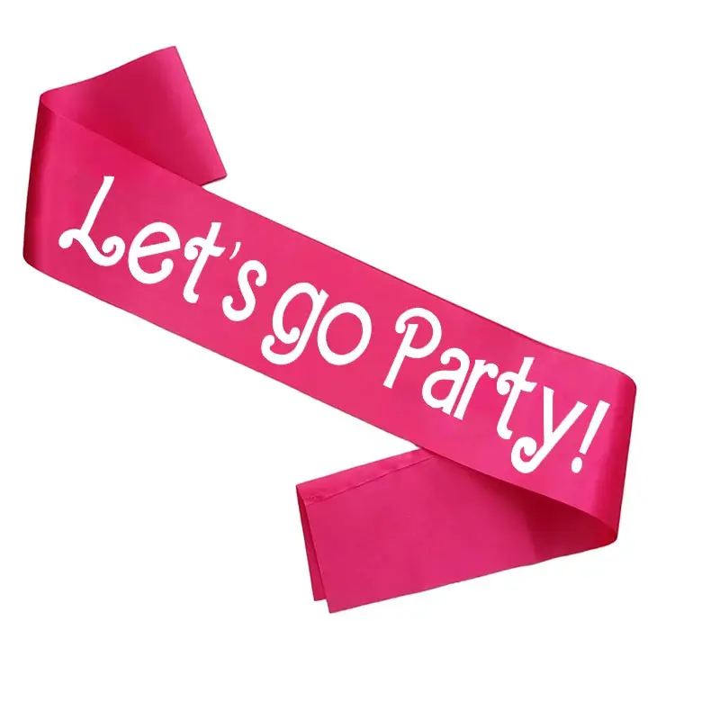 Bride To Be Hot Pink Hen Party Sash - Image 3
