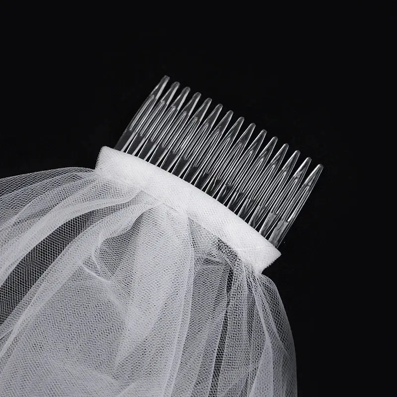 3-Piece Bride Veil, Straw & Sunglasses Set - Image 2