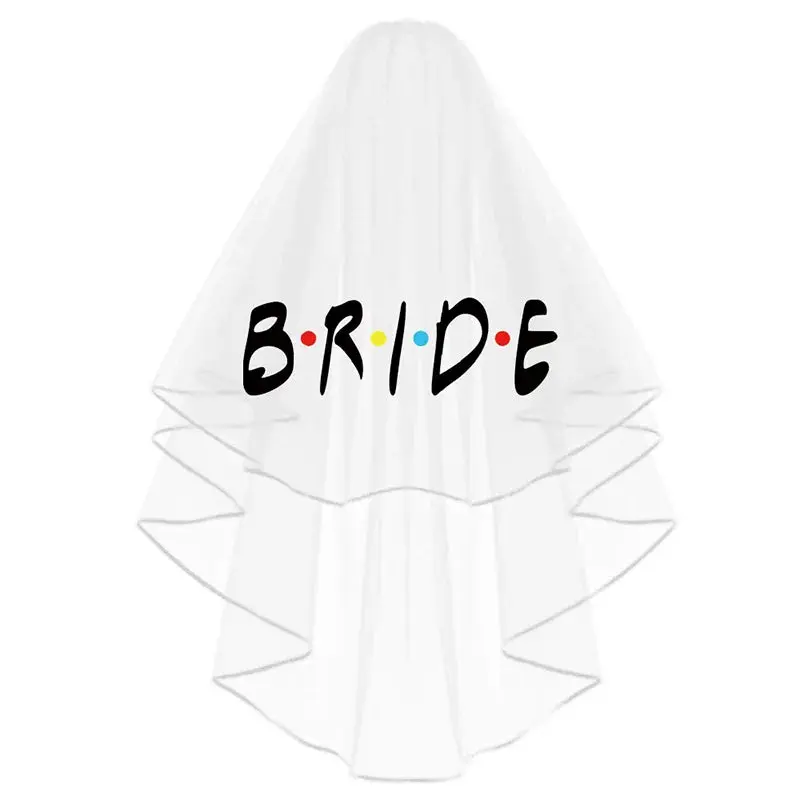Friends-Themed Bride to Be & I Do Crew Veil | Hen Party Accessory - Image 3