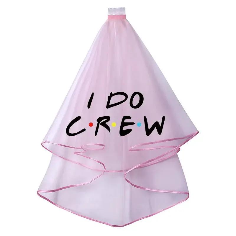 Friends-Themed Bride to Be & I Do Crew Veil | Hen Party Accessory - Image 5