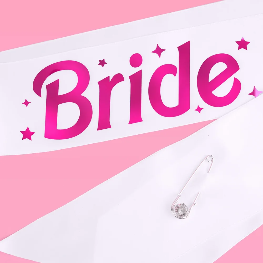 Hot Pink Bride To Be Hen Party Sash - Image 3