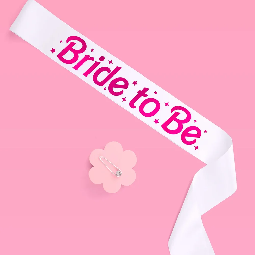 Hot Pink Bride To Be Hen Party Sash - Image 4