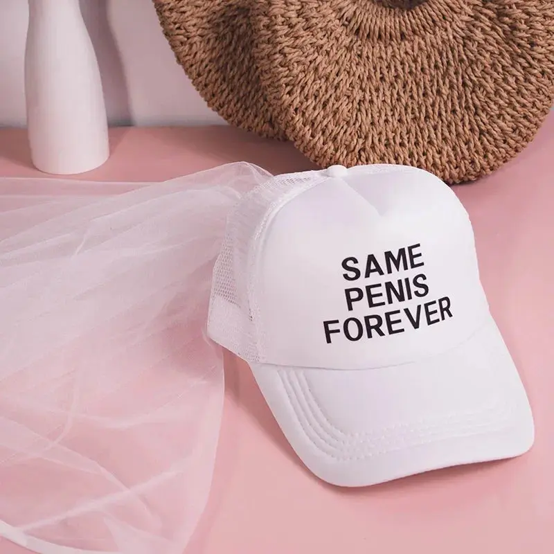 Bride Sash Hat with Veil Same Penis Forever Hen Party Accessory - Image 4