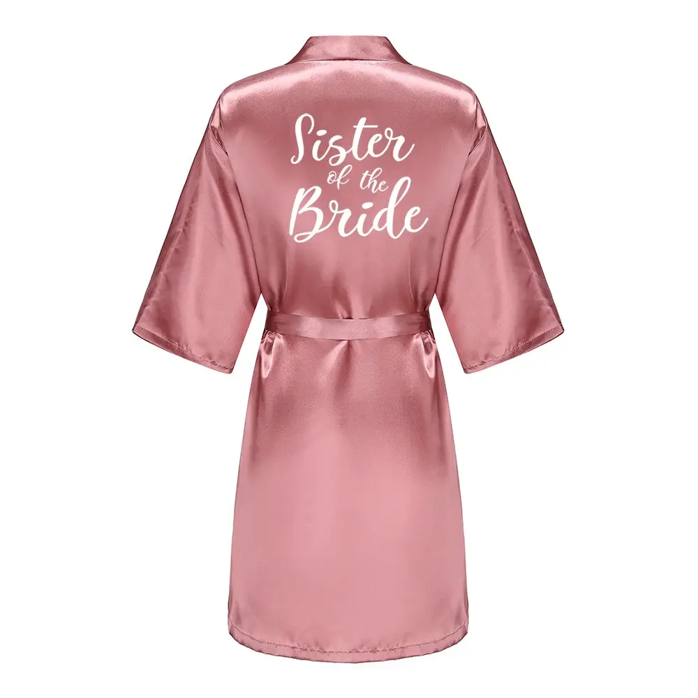Satin Bridal Robe for Bride & Bridal Party | Bride, Bridesmaid, Team Bride & Bride Squad - Image 10