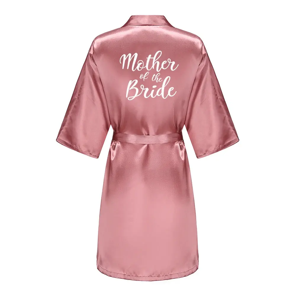 Satin Bridal Robe for Bride & Bridal Party | Bride, Bridesmaid, Team Bride & Bride Squad - Image 9