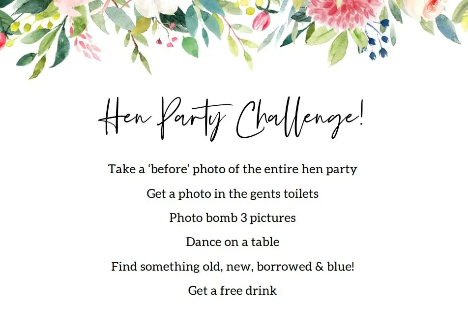 Set of 4 Hen Party Games (Download) - Image 4