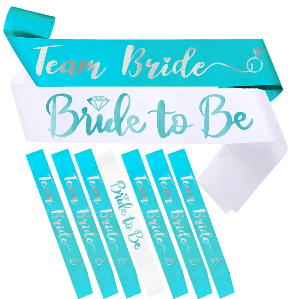 Team Bride Satin Sash Set - Image 8