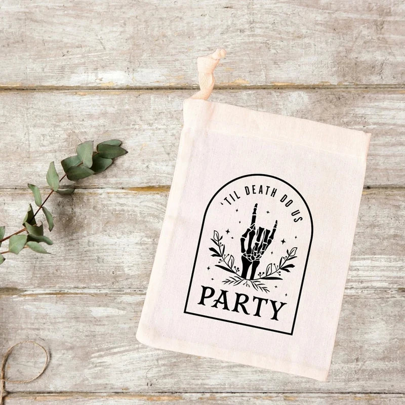 Set of 5 “Til Death Do Us Party” Gothic Hangover Bags - Image 2