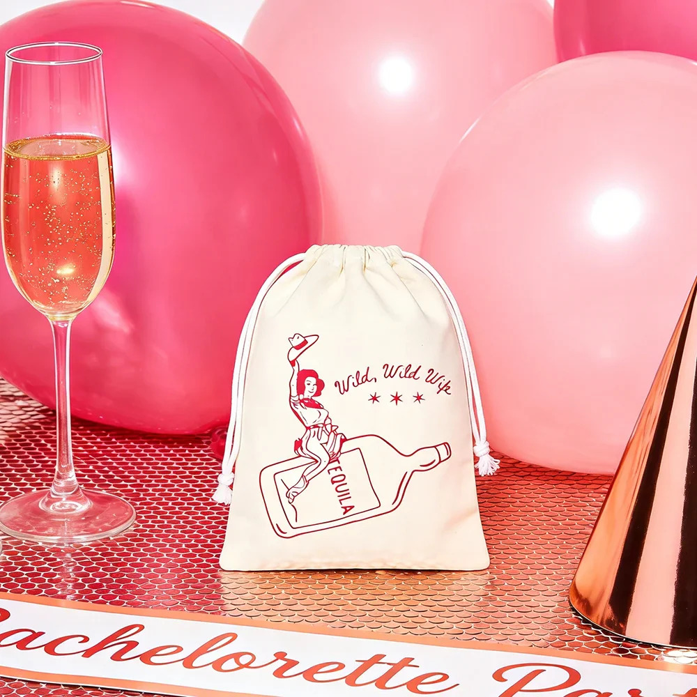 Set of 5 “Wild Wild Wife” Hangover Bags – Last Rodeo Theme - Image 3